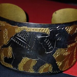 Elephant Design Cuff Bracelet